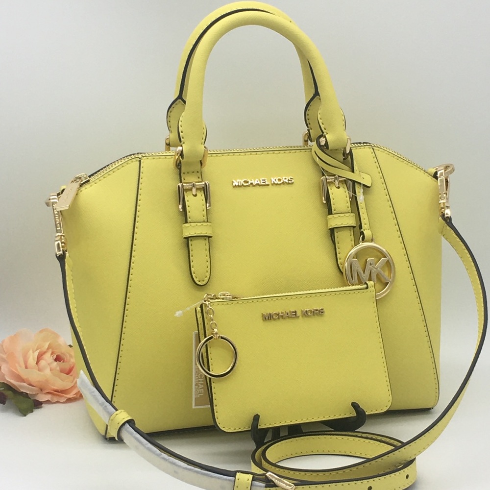 MICHAEL KORS CIARA MD MESSENGER & SM TZ COINPOUCH - Picture 1 of 8